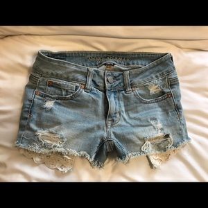 American eagle lace pocket shorts